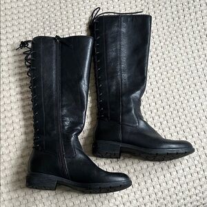 Sofft Sharnell II black leather tall boots